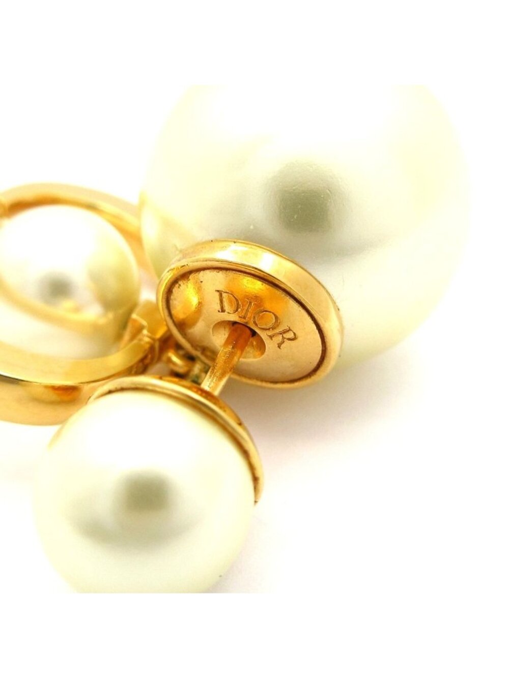 Dior Earrings Tribal Ivory Gold - Picture 4 of 5